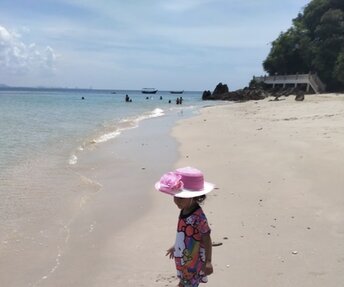 Malaysia, Kapas island, Surau beach