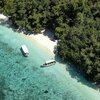 Palau, Ulong island, beach, aerial view