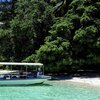 Palau, Ulong island, beach, boat