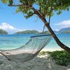 Seychelles, Sainte Anne island, beach, hammock