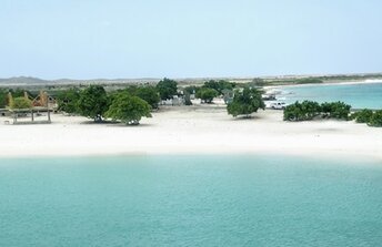 Venezuela, Isla La Orchila island, aerial view